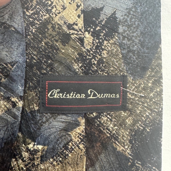 Christian Dumas Neck Tie Mens Accessories Abstract Designer Office - Picture 7 of 7
